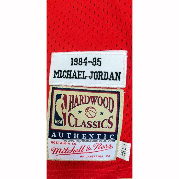 Camiseta Chicago Bulls Michael Jordan #23 Mitchell & Ness 1984-1985 Rojo